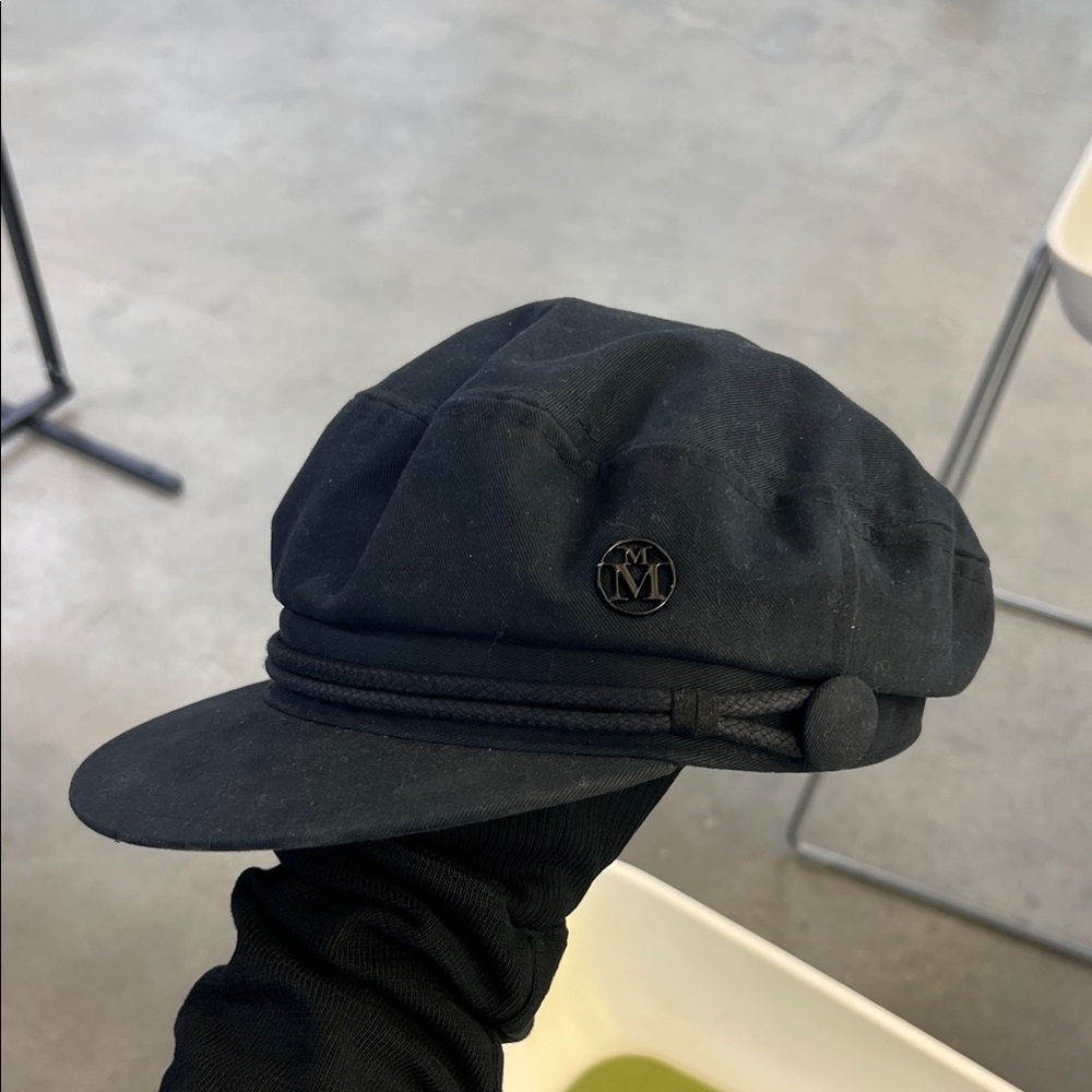 Michele Black Cap with Logo